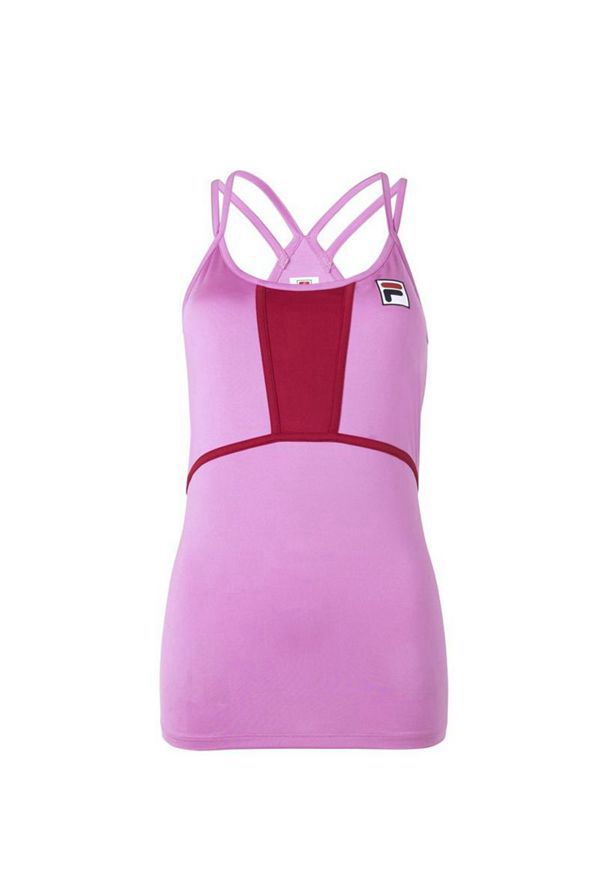 Fila 30 Love Cami Women's Tank Top - Red/Black,NZ 924-32975